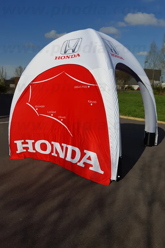 tente gonflable évenementielle pour portes ouvertes Honda à Rennes
